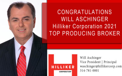 Will Aschinger Named Hilliker Corporation 2021 Top Producing Broker